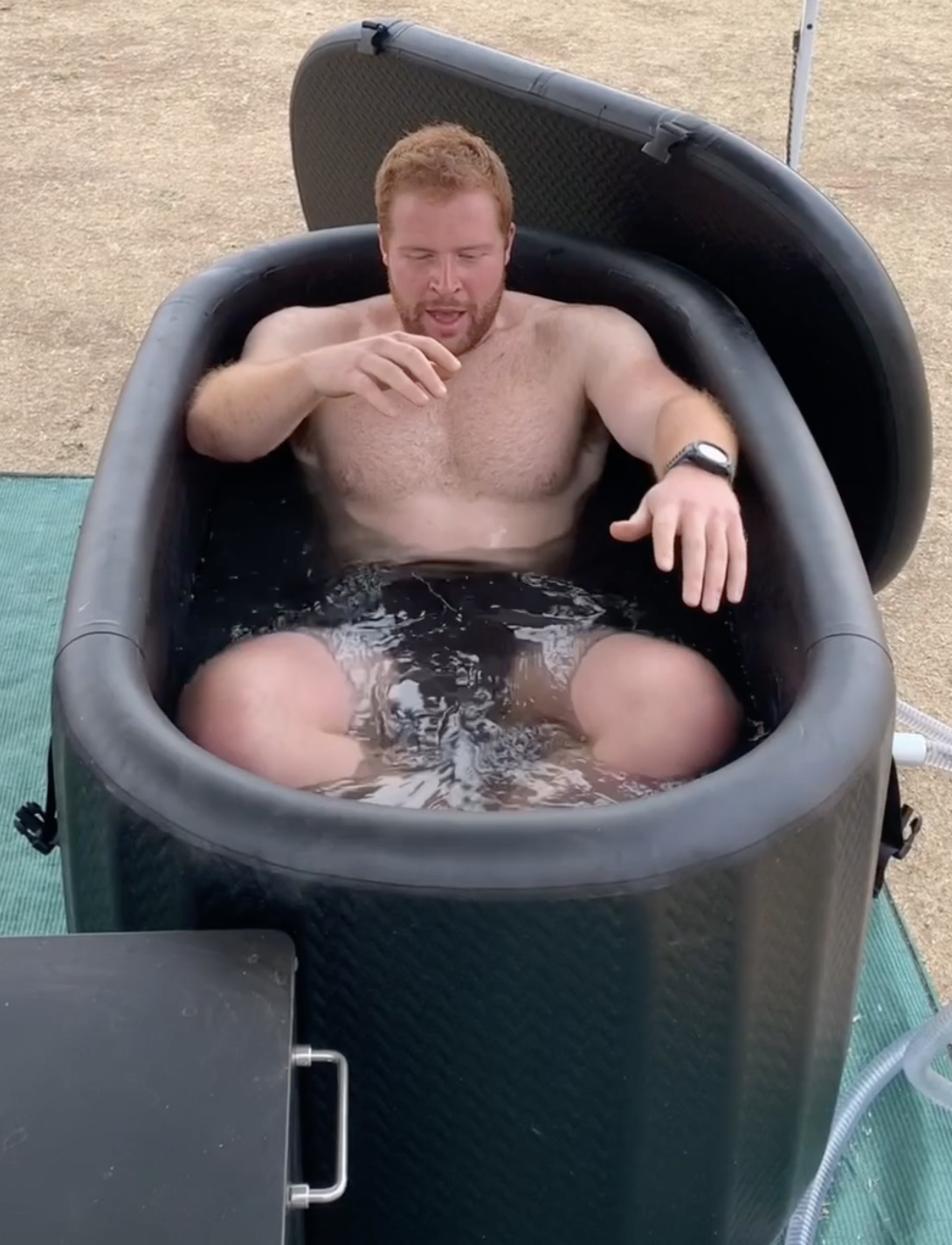 YSBAD ice bath recovery station at community event
